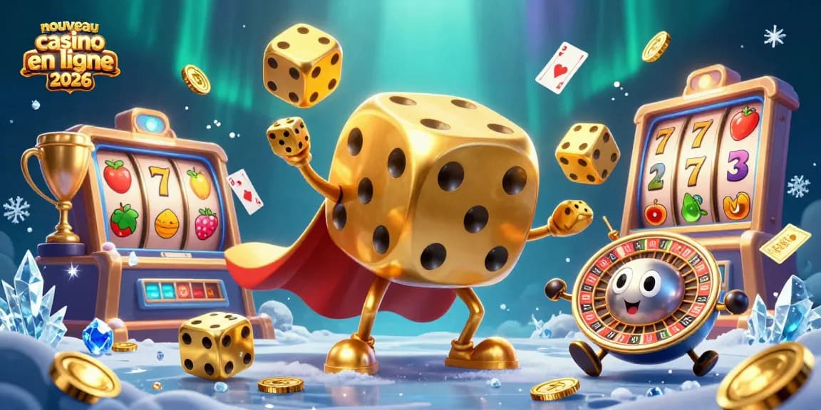 Plongez dans l'univers du nouveau casino en ligne 2026, avec une illustration de jeu dynamique et fascinante.